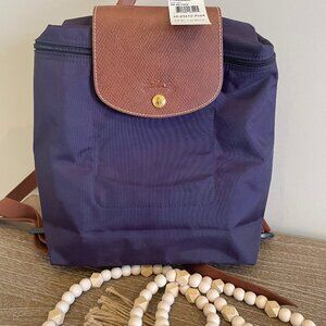 LONGCHAMP LE PLIAGE SMALL BACKPACK ~BILBERRY~ NWT